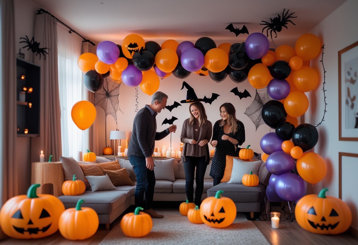Skab den perfekte halloweenstemning med balloner og dekorationer